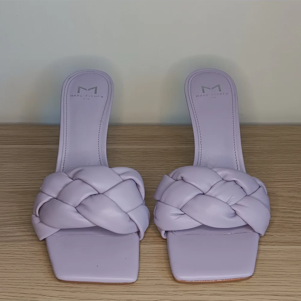 Marc Fisher Ltd Women's Digana Braided Sandals Lilac 8M